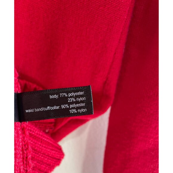 The Limited Turtleneck Sweater Womens S Red Button Neck Longer Length - Picture 8 of 9